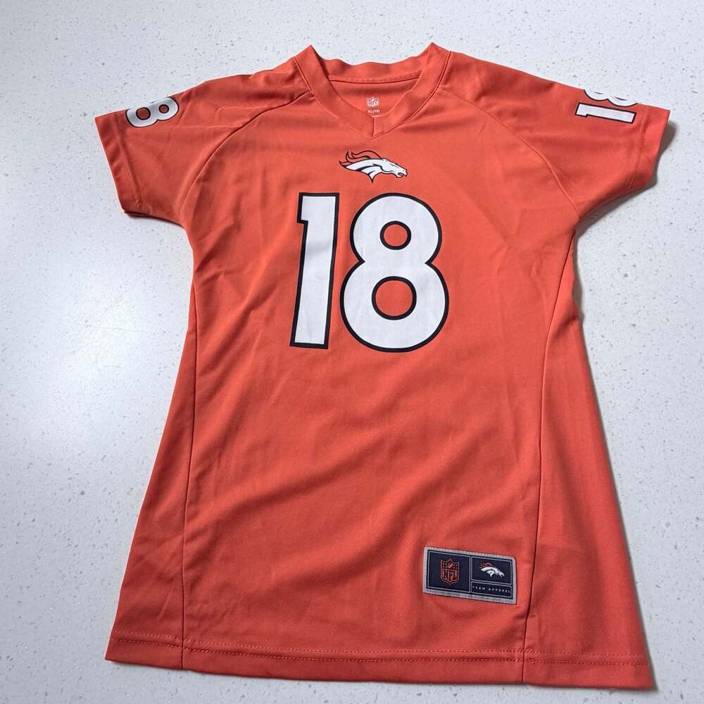 Youth Denver Broncos Peyton Manning XL Jersey (Orange) NFL Official Licensed
